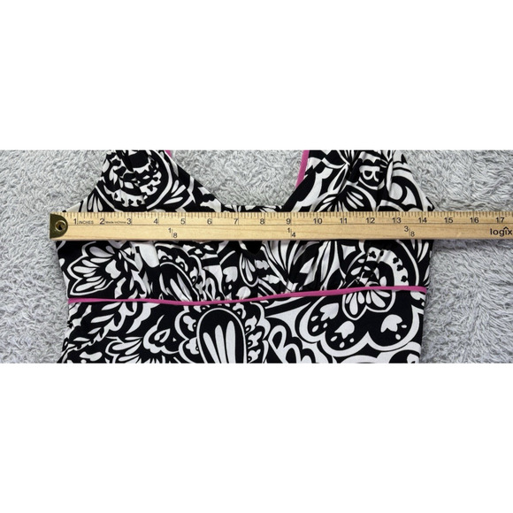 Speechless Dress Womens Small‎ Black White Pink 90s Y2K Slip V Neck Rockabilly - Picture 7 of 12